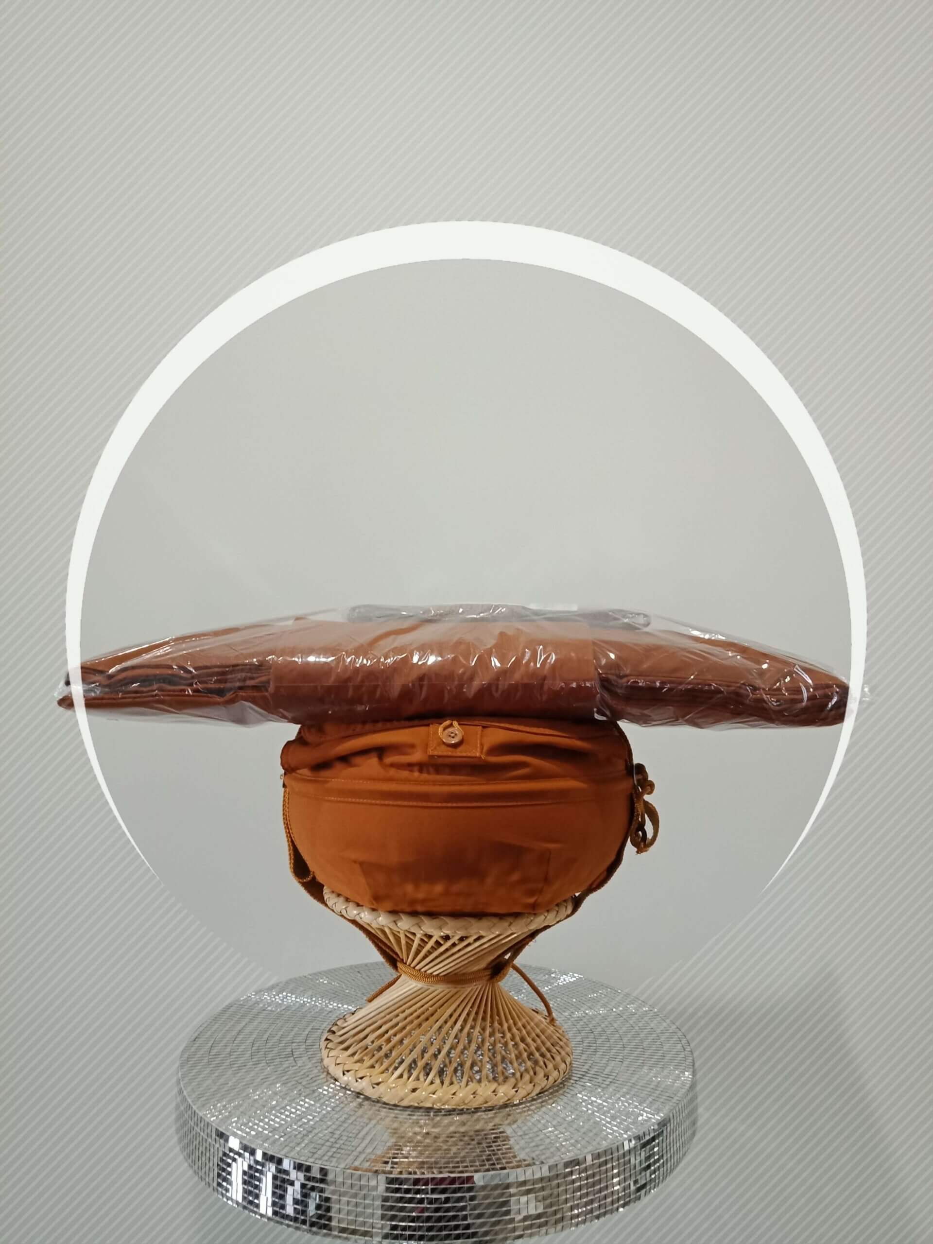 Thai Ata Pirikara Set (Size 8 Brown)/තායි සිවුර සමග පාත්රය (දුබුරු) - Image 3