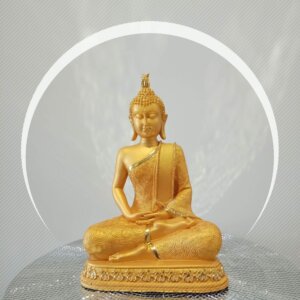 Buddha Statue (Gold)-30cm Tall