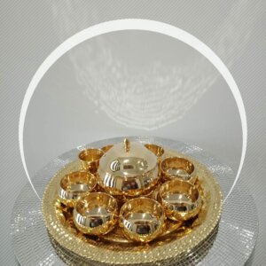 Buddha Pooja Set Brass (8 Pieces)